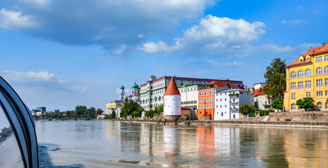 Passau vom Schiff aus