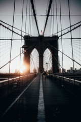 Naklejka premium Brooklyn Bridge Sunrise