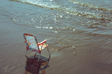 Chair on beach