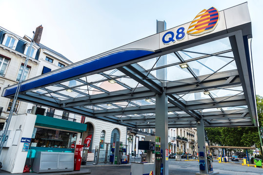 Q8 gas station in Brussels, Belgium