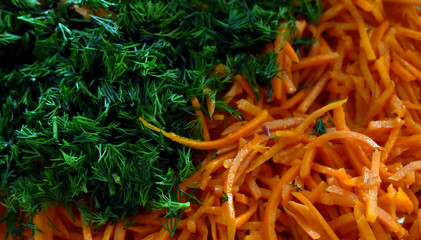 background of fresh carrots