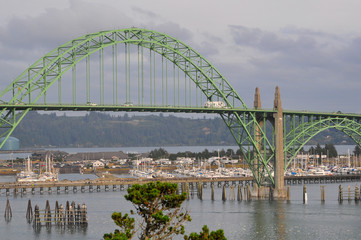 Yaquina Bay Bridge, Newport, Oregon, USA