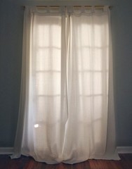 French Doors White Curtains