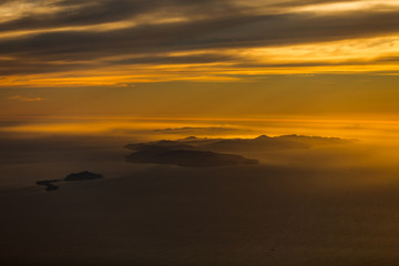 Channel Islands Sunset from Above