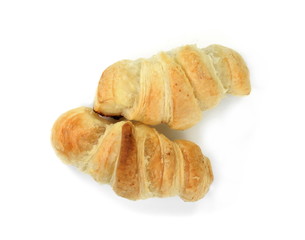 Puff Pastry Isolated on White Background
