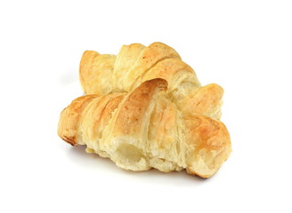 Puff Pastry Isolated on White Background