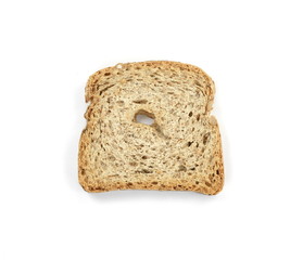 Bake rolls. Mini bread chips isolated on white background.