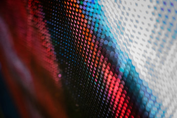 CloseUp LED blurred screen. LED soft focus background. abstract background ideal for design.