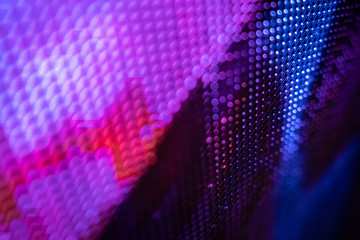 CloseUp LED blurred screen. LED soft focus background. abstract background ideal for design.