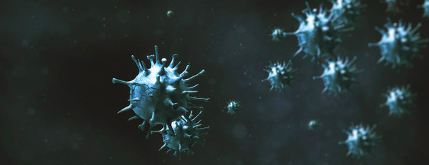 New coronavirus 2019-ncov. 3D illustration