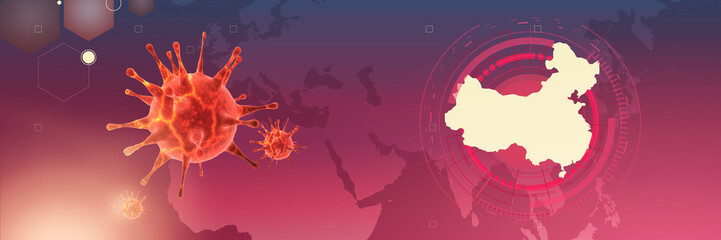 New coronavirus 2019-ncov. 3D illustration