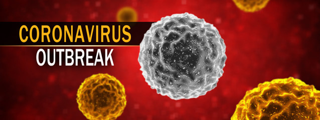 New coronavirus 2019-ncov. 3D illustration
