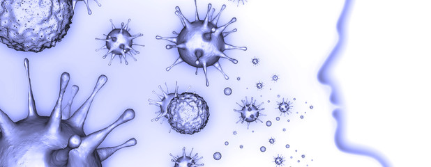 New coronavirus 2019-ncov. 3D illustration