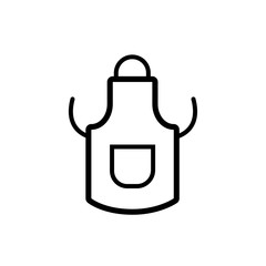 apron accessory line style icon