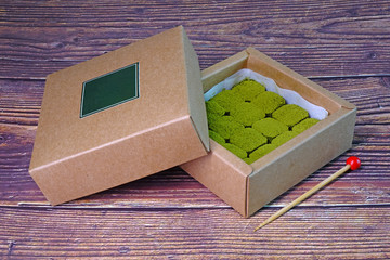 Japanese Nama chocolate Mutcha green tea is a type of ganache, made from a mix of melted cacao,...