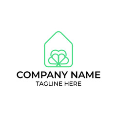 Modern and simple logo design for home