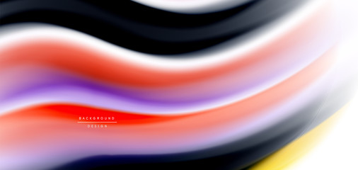 Silk smooth lines on white, liquid fluid color waves. Vector Illustrations For Wallpaper, Banner, Background, Card, Book, Illustration, landing page, cover, placard, poster, banner, flyer, design