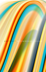 Abstract background - fluid color gradient waves, with dynamic motion line effect. Vector Illustration For Wallpaper, Banner, Background, Card, Book Illustration, landing page