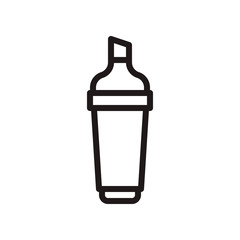 Highlighter pen icon in trendy outline style design. Vector graphic illustration. Highlighter pen icon for website design, app, logo, and ui. Editable vector stroke. EPS 10.