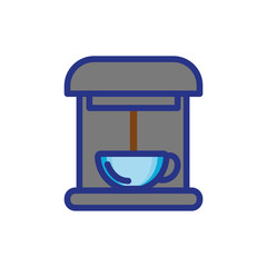 coffee dispenser machine drink isolated icon