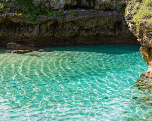 Limestone formations surrounding the Limu Pools, northwestern coast of Niue.