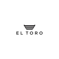 el toro bull head Icon Logo vector for download