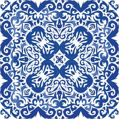 Ornamental azulejo portugal tiles decor.