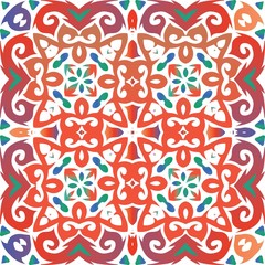 Antique ornate tiles talavera mexico.