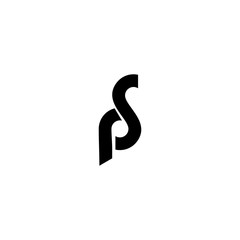 Fototapeta premium PS SP P S Logo Icon Vector Template
