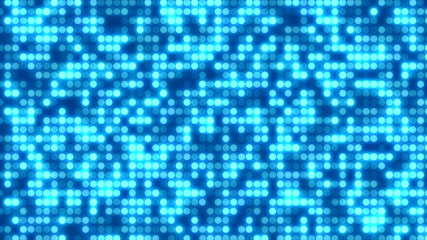 Dot  white blue pattern screen led light gradient texture background. Abstract  technology big data digital background. 3d rendering.