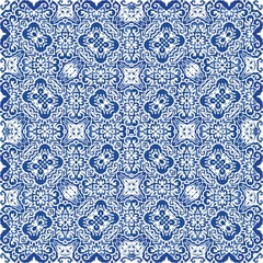 Antique portuguese azulejo ceramic.