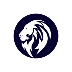 Fototapeta premium Lion head logo icon