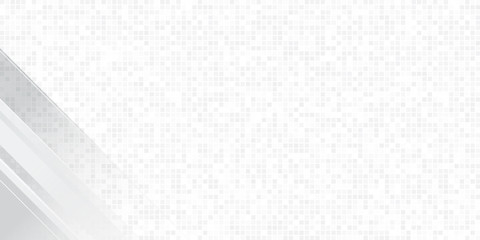 Modern white background with silver light shiny box square rectangle effect vector illustration