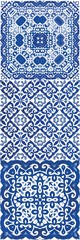 Ethnic ceramic tiles in portuguese azulejo.