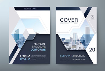 Annual report brochure flyer design, Leaflet presentation, book cover templates, layout in A4 size. vector.