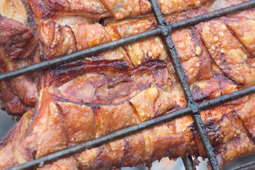 Grilled pork from Peru (Chancho al palo)