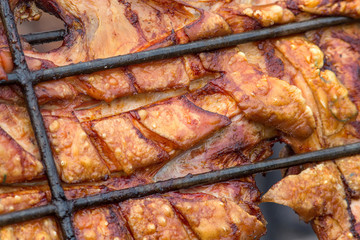 Grilled pork from Peru (Chancho al palo)