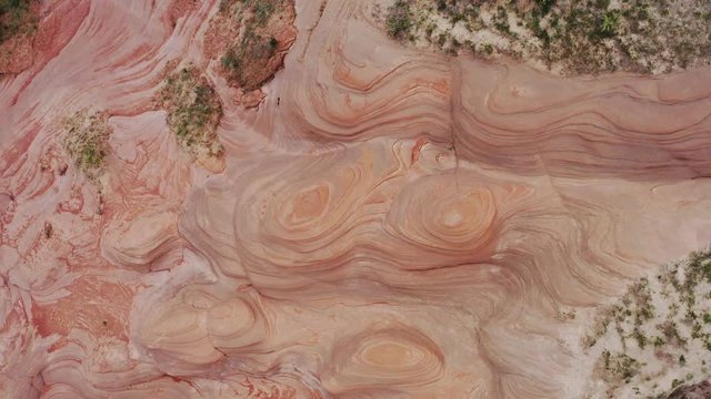 China's antelope canyon drone shots