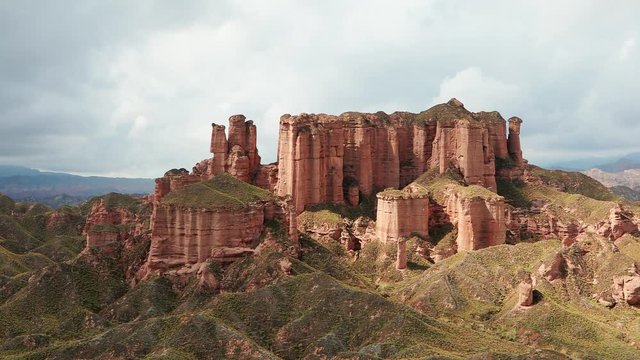 zyangye national geopark drone shots