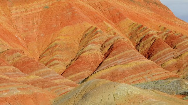 danxia rainbow mountai in China