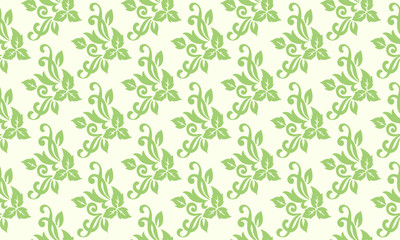 Unique template with spring floral pattern background, with leaf and flower concept.