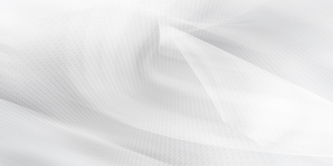 Fototapeta na wymiar Gray halftone pattern with white line motion backdrop wallpaper. Clean Grey geometric background.