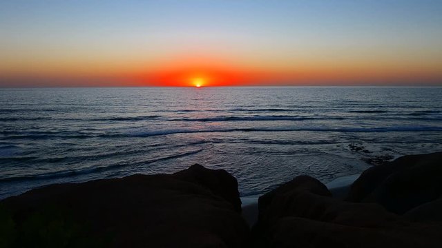 Ocean Waves Sunset