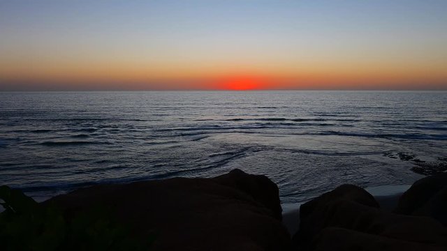 Ocean Waves Sunset