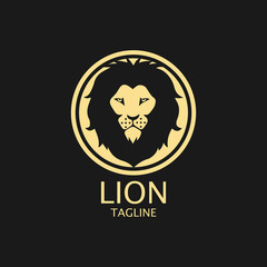Lion Logo Template vector icon illustration design