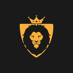 Obraz premium Lion Logo Template vector icon illustration design