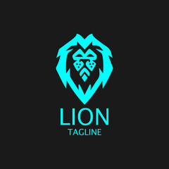 Lion Logo Template vector icon illustration design