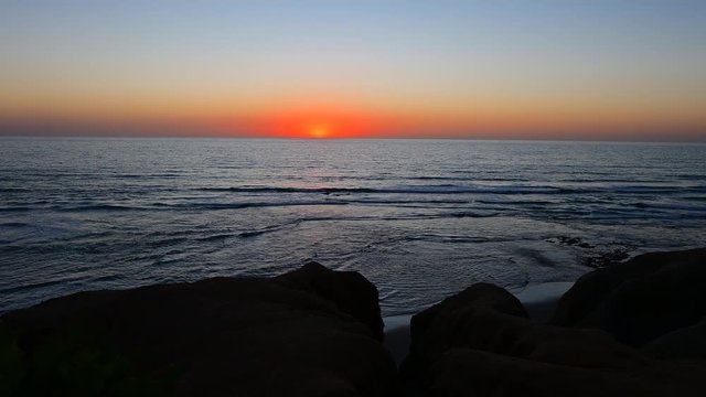 Ocean Waves Sunset