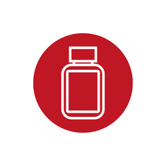 plastic bottle product block style icon