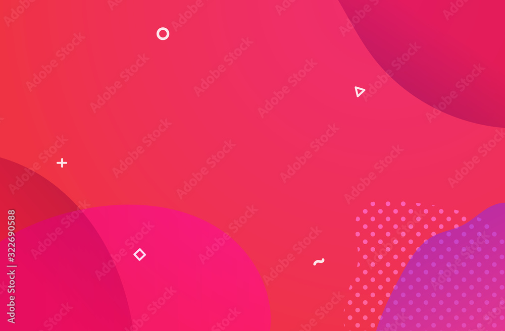 Aufkleber abstract curves gradient flat design vector background